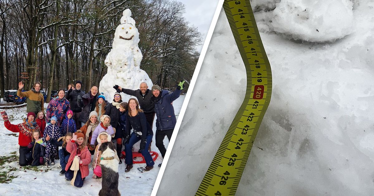 Na vuurwerkoverlast, bouwt dit dorp 'grootste' sneeuwpop: 'Amerongen positief op de kaart zetten' - RTV Utrecht
