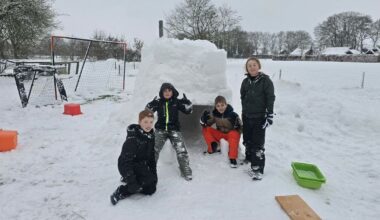 Sneeuwjacht in De Onlanden, gevoelstemperatuur naar -10 - RTV Drenthe