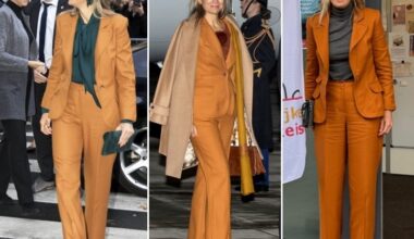 Zoveel oranje broekpakken heeft Máxima