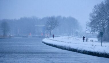 Weer genieten van een sneeuwdag in Drenthe, gevoelstemperatuur naar -10