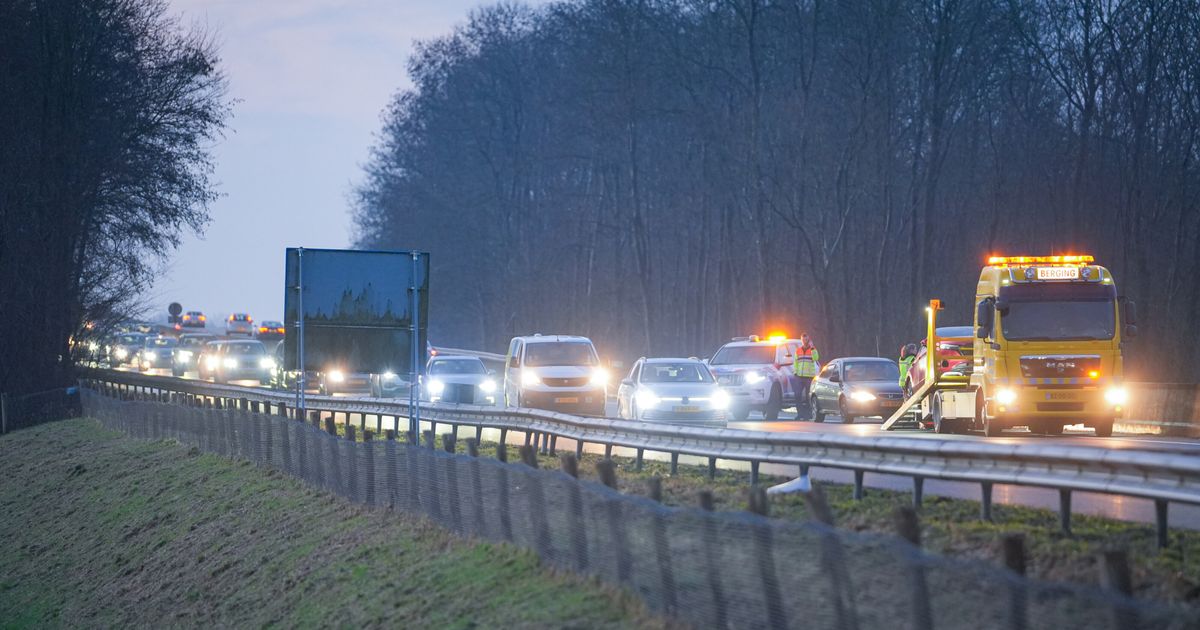 Auto's botsen op A28 bij De Punt, file verdwenen