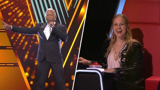 Humphrey Bacilio (76) zorgt voor kippenvel in The voice of Holland: 'Wat een sexappeal'