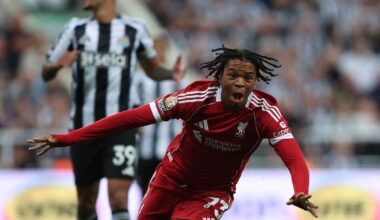 16 år gamle Rio Ngumoha ble matchivnner ti minutter på overtid for Liverpool mot Newcastle