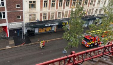 Brann på McDonalds på Majorstuen