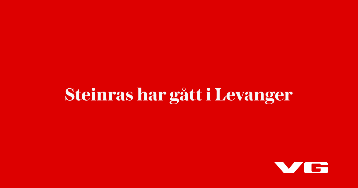 Steinras har gått i Levanger