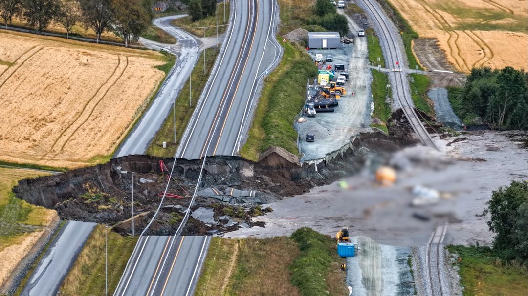 Skred i Levanger