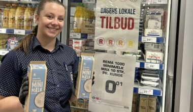Melk, Danmark | Danmark: Skulle bestille 10 kasser melk: Bestilte 1600