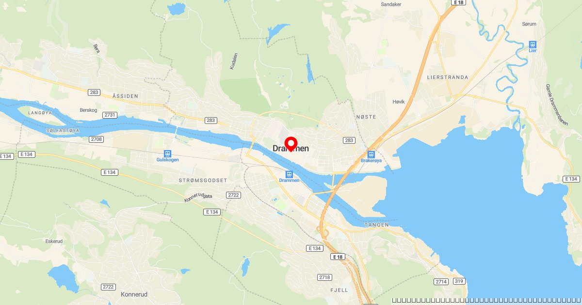 Drukningsulykke i Drammen - pasienten puster selv