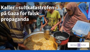 Kaller «sultkatastrofen» på Gaza for falsk propaganda