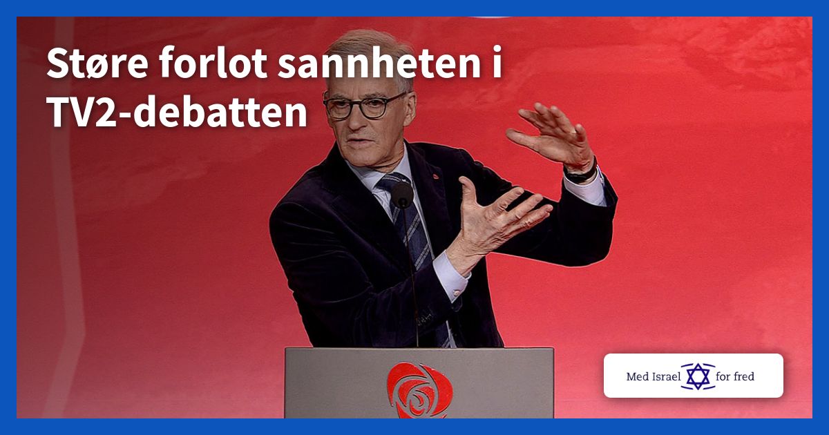 Støre forlot sannheten i TV2-debatten