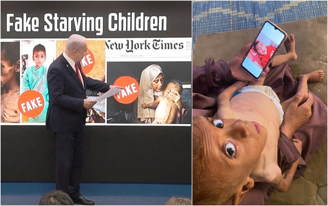 Netanyahu kalte guttens sult «falsk». Rett før møtte familien VG