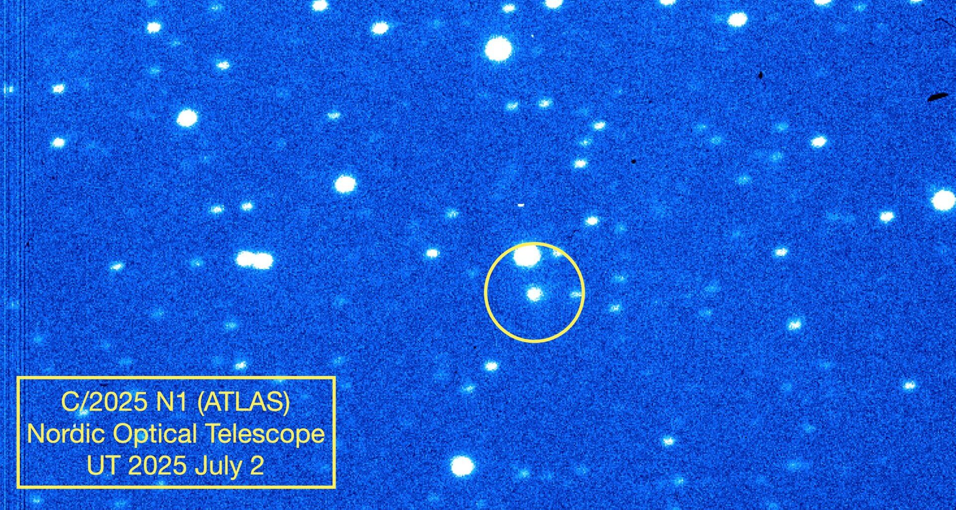 Et av de første bildene av kometen 3I/ATLAS