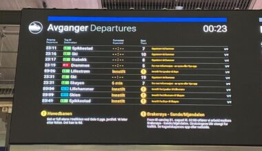 Oslo S er stengt for togtrafikk på grunn av en jordfeil