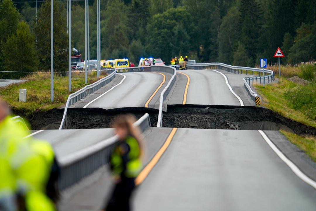 E6 stengt i Levanger: Anbefaler omkjøring via Sverige