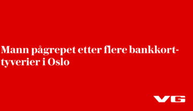 Mann pågrepet etter flere bankkort-tyverier i Oslo