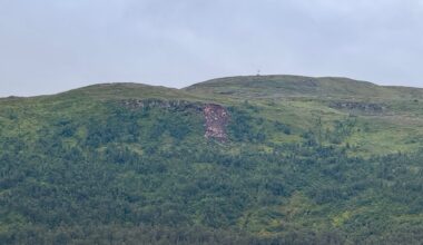 Jordskred, Tromsdalen | Jordskred like sør for Fjellheisen