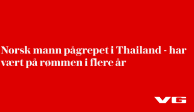 Norsk mann pågrepet i Thailand