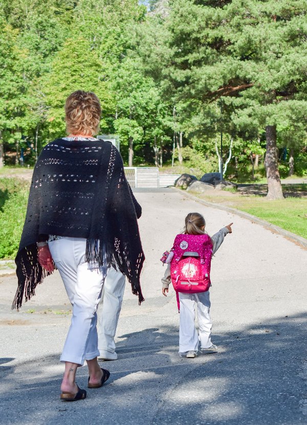 Første skoledag på Ramberg, 19. august  2024.