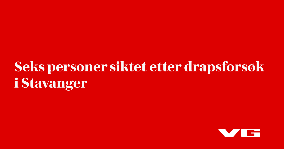 Seks personer siktet etter drapsforsøk i Stavanger