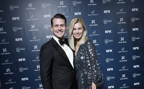 Aleksander Hetland og Kristina Eriksen under Idrettsgalla 2020.