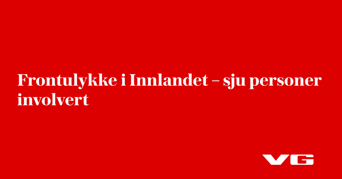Frontulykke i Innlandet – sju personer involvert