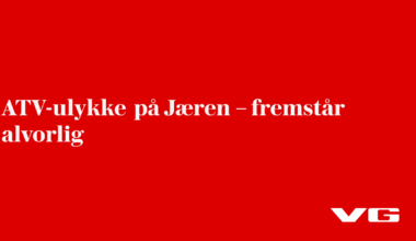 ATV-ulykke på Jæren – fremstår alvorlig