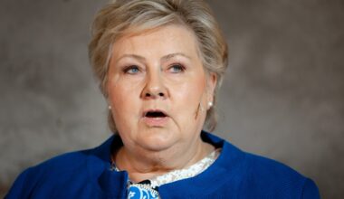 Erna, Politikk | Skrekk-måling for Erna: Dårligste Høyre-tall på 16 år - Bergensavisen