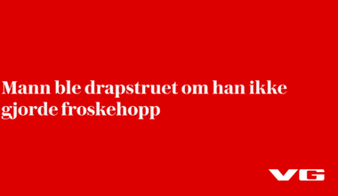 Mann ble drapstruet om han ikke gjorde froskehopp