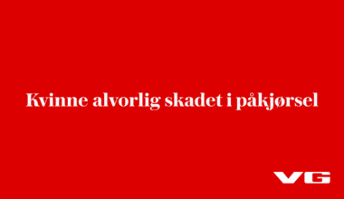 Kvinne alvorlig skadet i påkjørsel