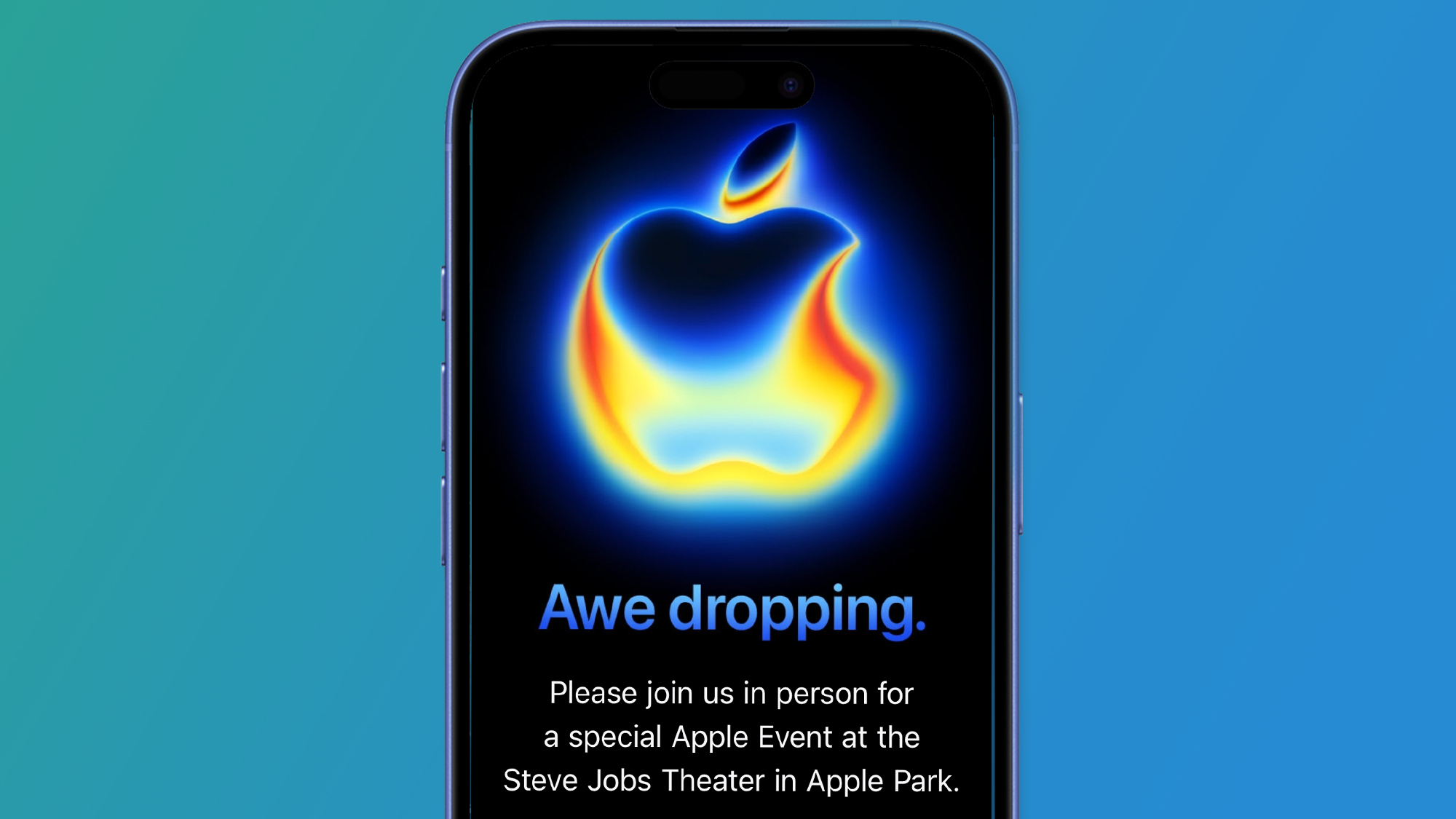 Apples invitasjon til arrangementet 9. september
