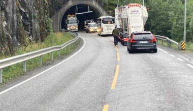 Mosjøen, Trafikk | Høydebommen i tunnelen var i ferd med å løsne: – Vi er i full sving på stedet