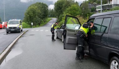Trafikk, Mosjøen | Politiet var også klare til første skoledag: – Det er mange spente barn