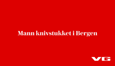 Mann knivstukket i Bergen