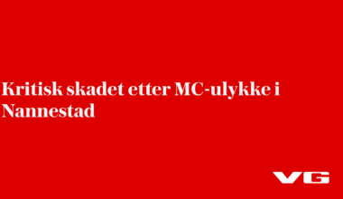 Kritisk skadet etter MC-ulykke i Nannestad