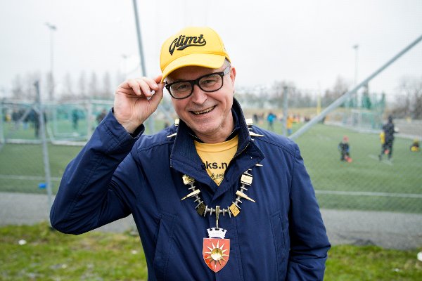 Bodø 20250508. 
Bodøs ordfører Odd Emil Ingebrigsten før semifinale i Europacupen der Bodø/Glimt møter Tottenham. 
Foto: Stian Lysberg Solum / NTB