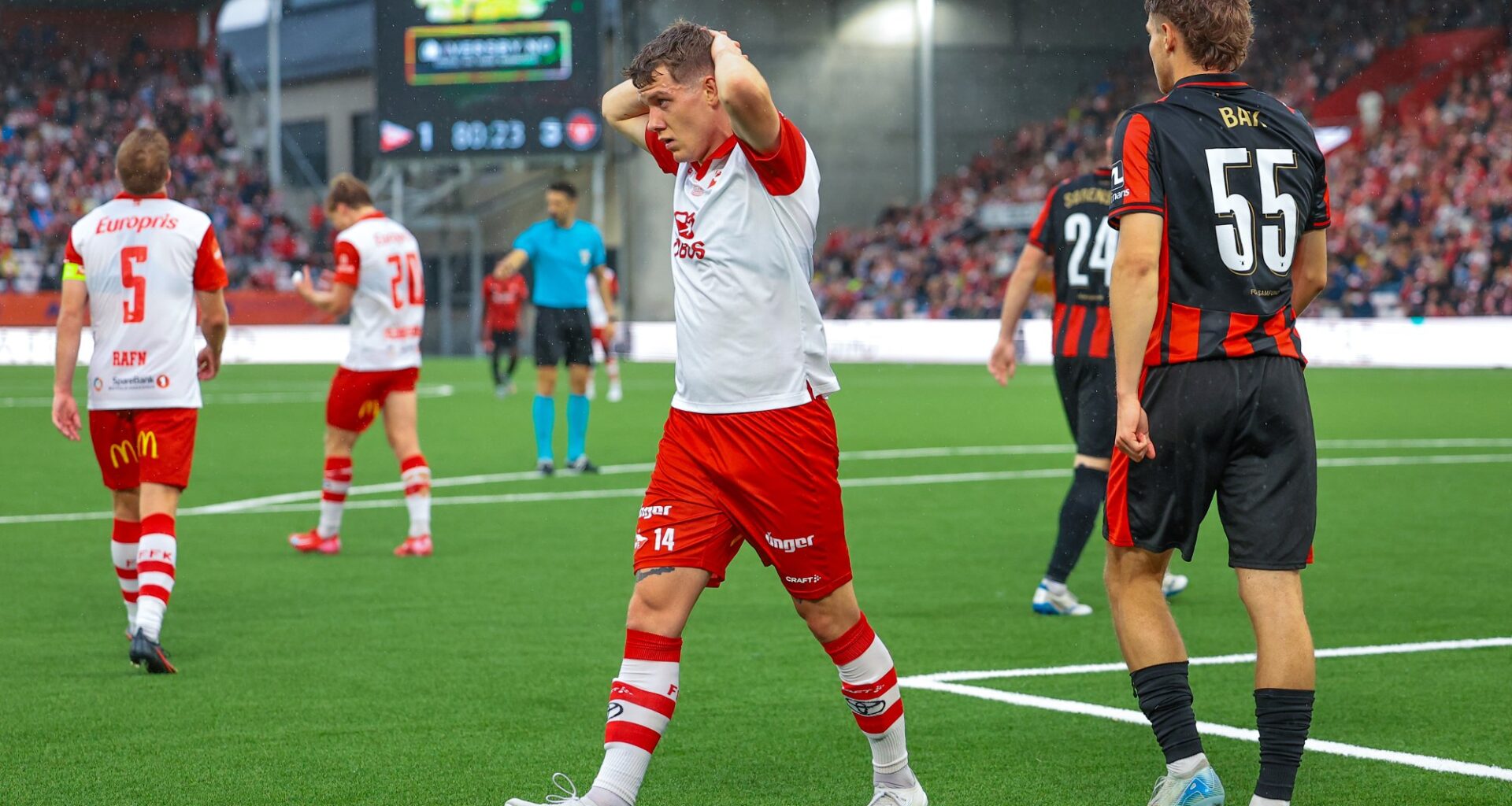 Fotball, FFK | FFK slet i Europa-comebacket - røk 1-3 mot Midtjylland - Sarpsborg Arbeiderblad