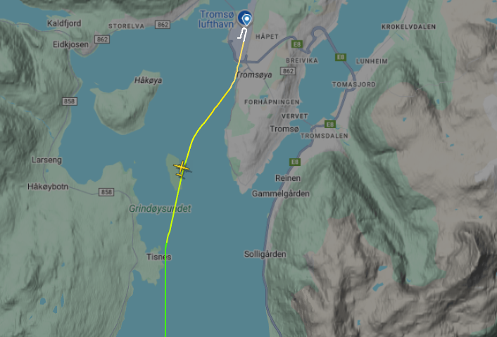 Avinor, Tromsø lufthavn | Drone forstyrret innflygning til Tromsø