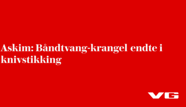 Askim: Båndtvang-krangel endte i knivstikking