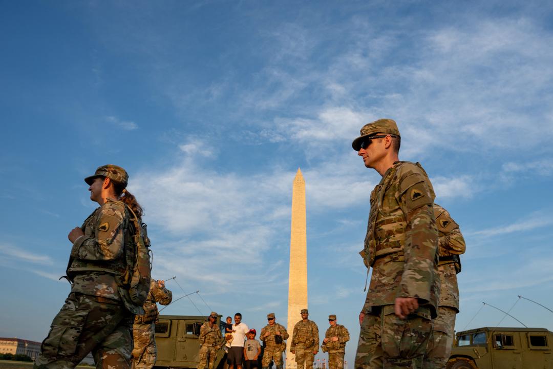 Tre delstater sender soldater fra nasjonalgarden til Washington