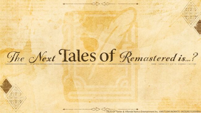 Bandai Namco vil kunngjøre en ny Tales of Remastered i morgen