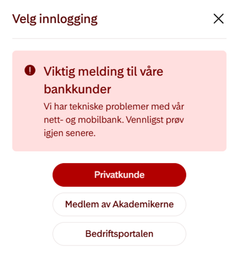 Storebrand hadde problemer med nett- og mobilbank
