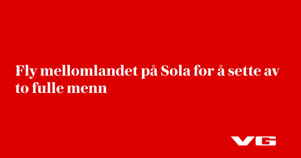 Fly på vei fra Island til Ungarn måtte mellomlande på Sola