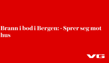Brann i bod i Bergen