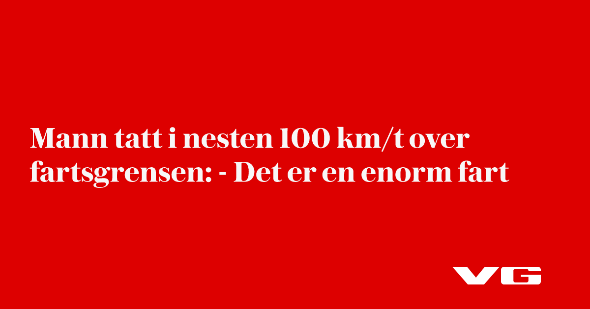 Bilfører i Bergen mistet førerkort etter å ha blitt målt til 167 km/t