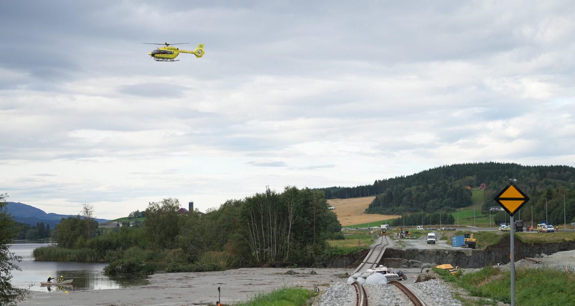 Levanger, Åsen | Stort ras i Åsen: To personer savnet
