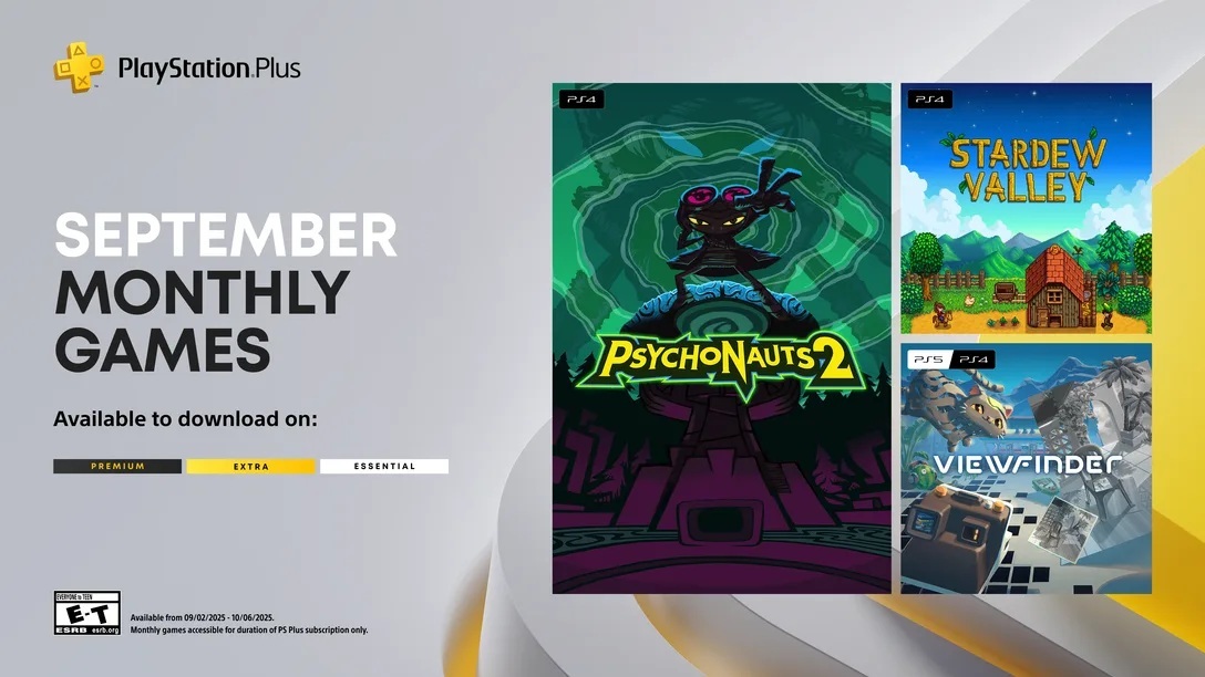 Psychonauts 2, Viewfinder og Stardew Valley er gratis med PlayStation Plus i september -