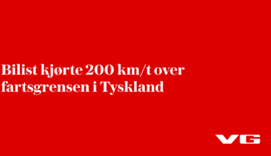 Bilist kjørte 200 km/t over fartsgrensen i Tyskland