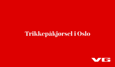 Person påkjørt av trikk i Oslo