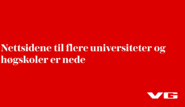 Nettsidene til flere universiteter og høgskoler er nede