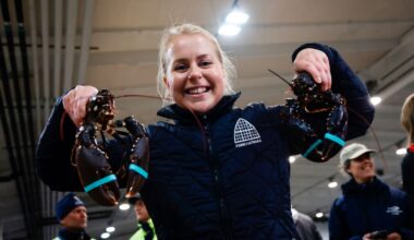 Årets første hummer ble solgt for over 50.000 kroner i Göteborg